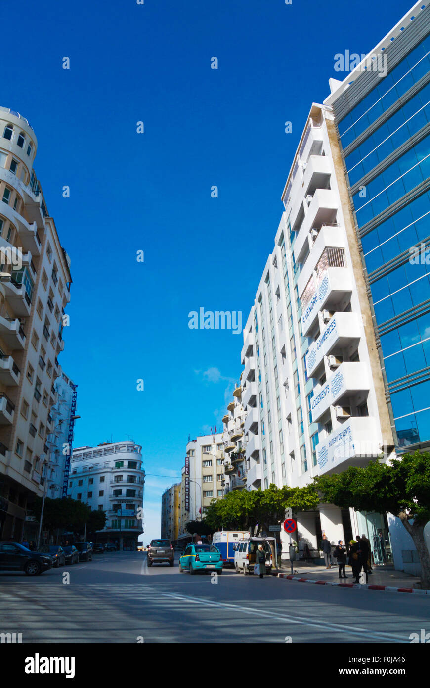 Boulevard Pasteur, Ville Nouvelle, new town, Tangier, Morocco, northern