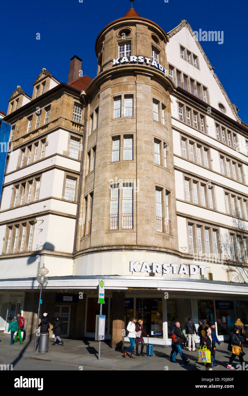 Karstadt, department store, Karlsplatz, Munich, Bavaria, Germany Stock Photo