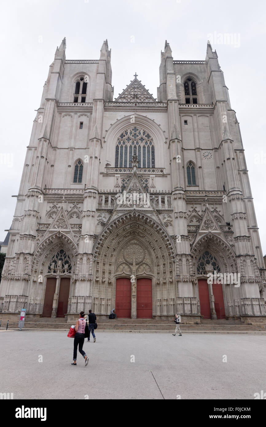 Cathedral Nantes France Stock Photo - Alamy