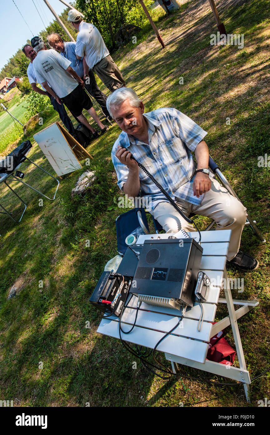 Amateur Radio club station in Sweden Stock Photo picture photo
