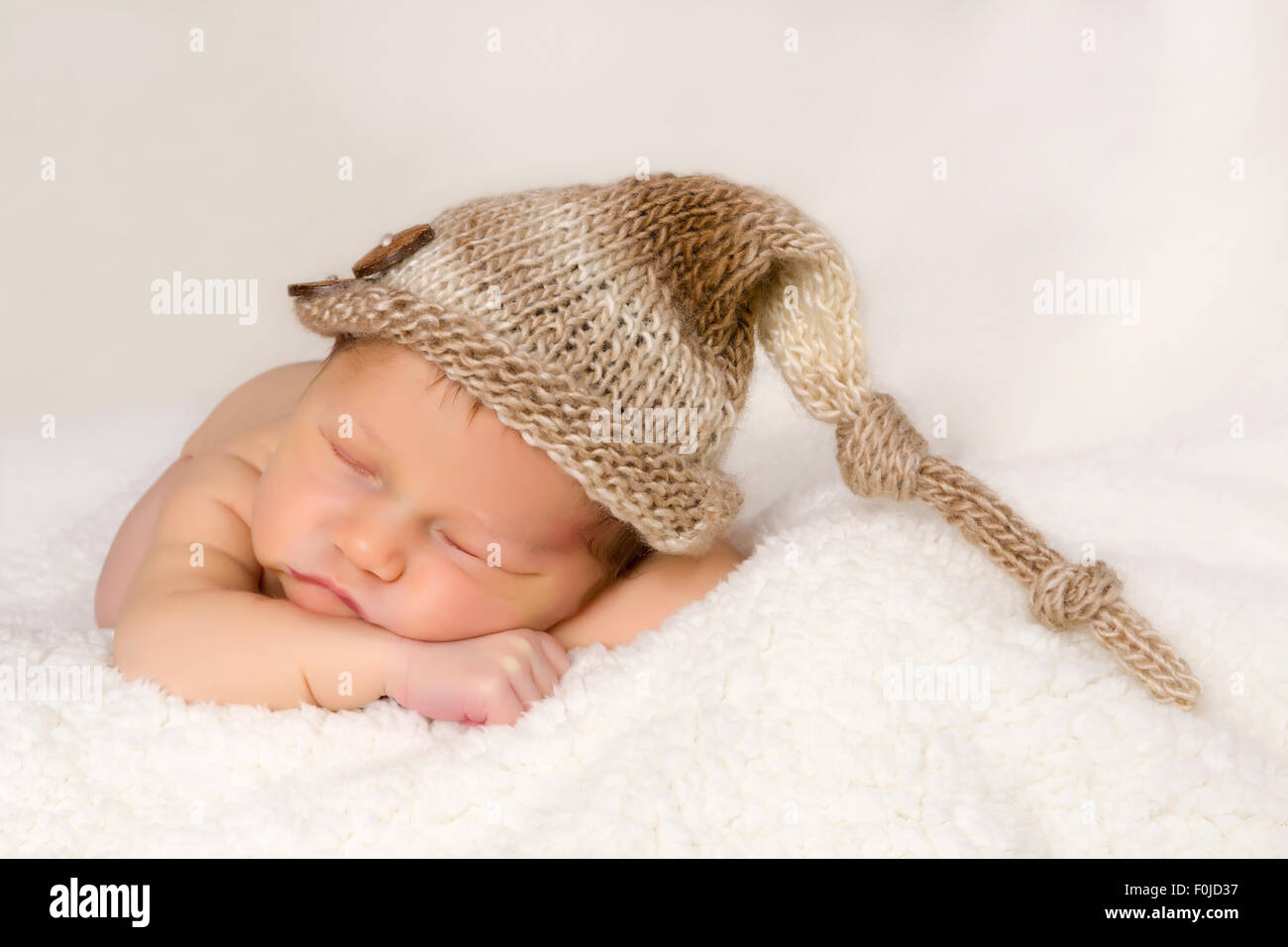 brown newborn hat