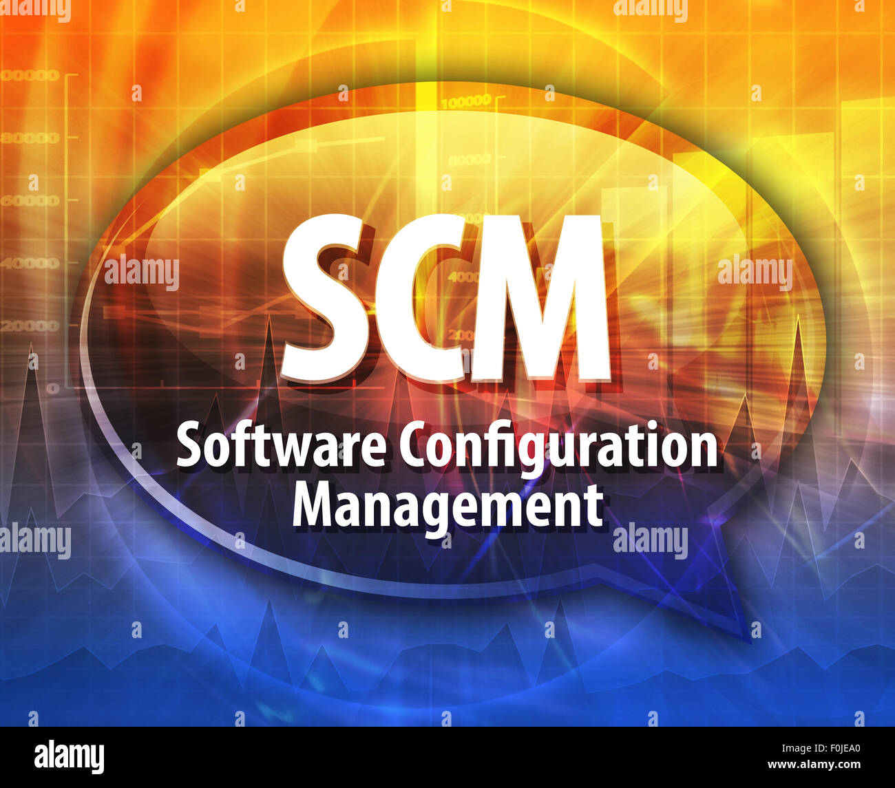 Speech bubble illustration of information technology acronym