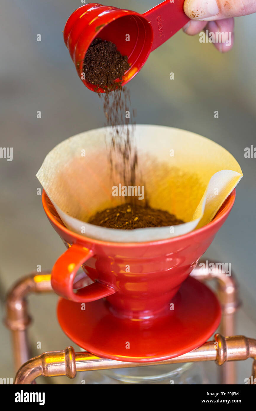 Filter coffee making Stock Photo Alamy