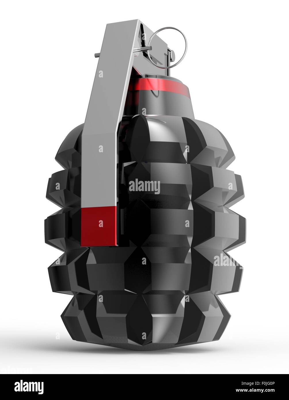 hand grenade isolated on a white background Stock Photo - Alamy