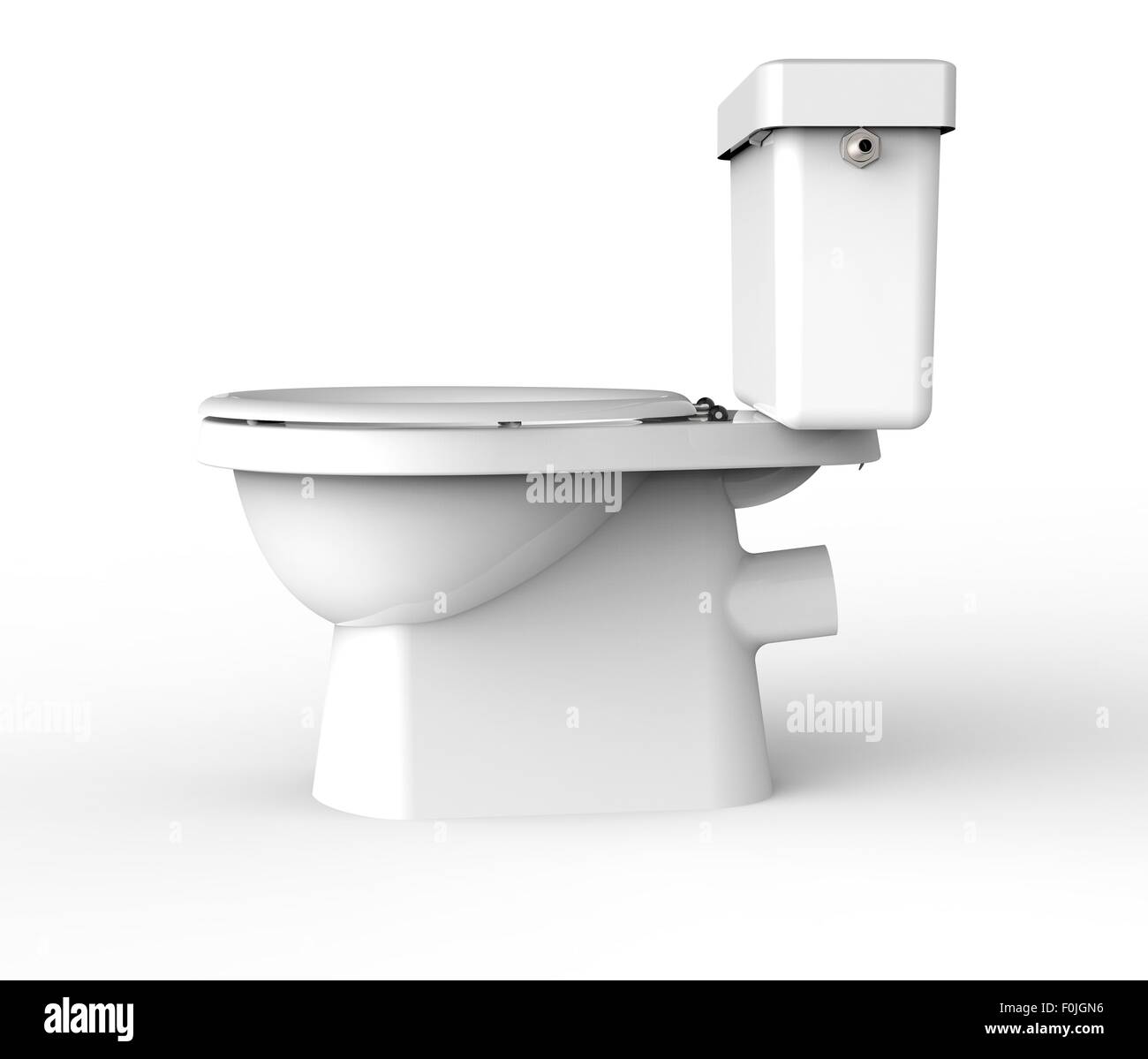 white toilet isolated on a white back ground Stock Photo Alamy