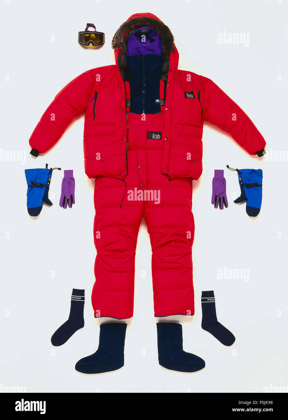 Clothes suitable for polar exploration Stock Photo