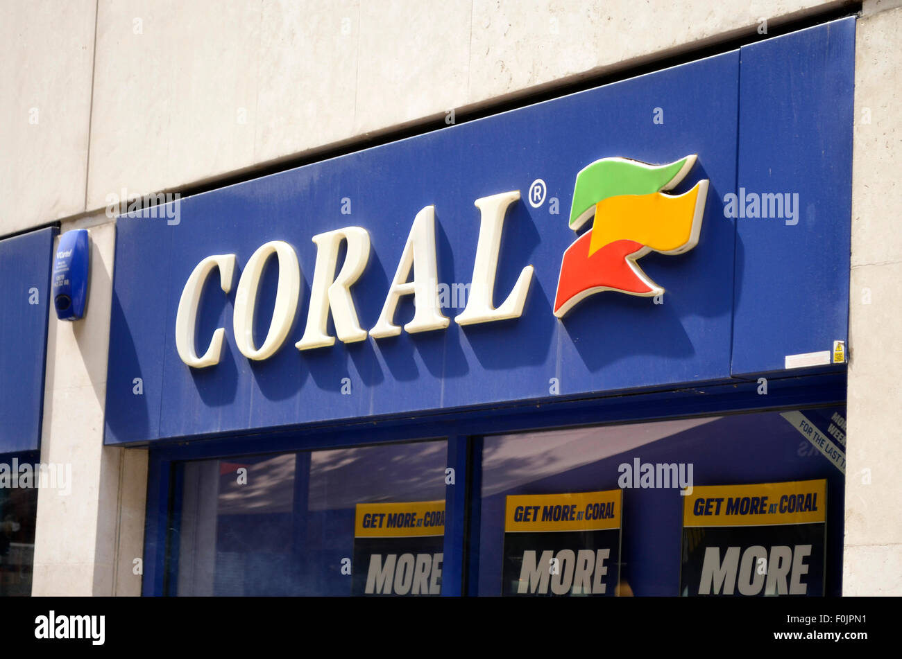 Coral shop front Stock Photo Alamy