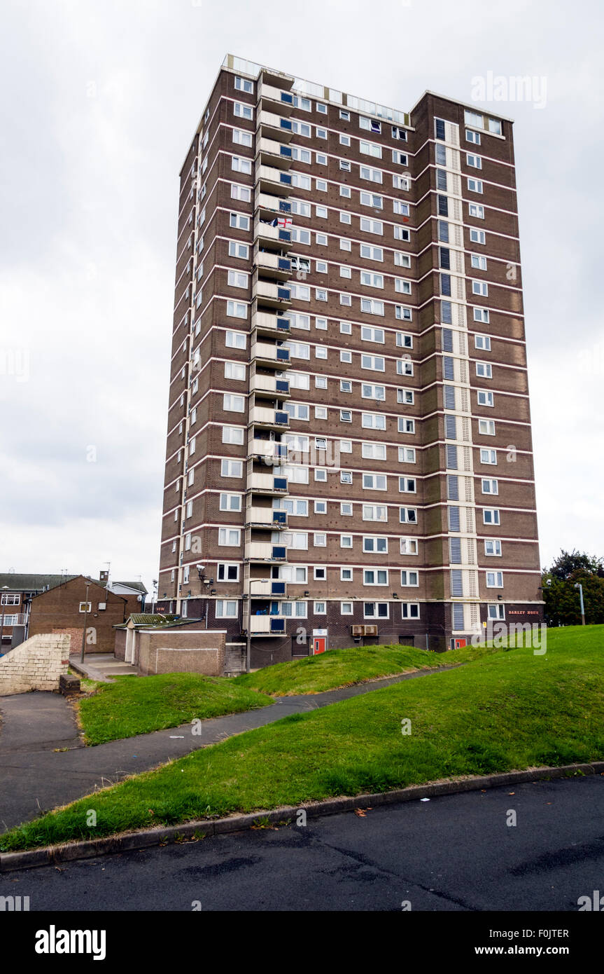 Darley house, high rise flats, Oldbury, West Midlands Stock Photo
