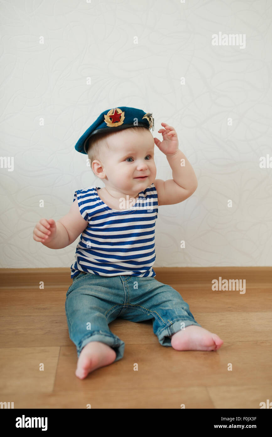 Midnight Blue Plain Beret (Children's Size)