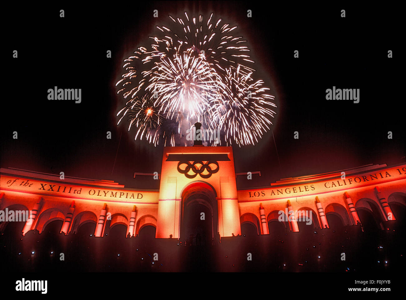 Athletics - Los Angeles Olympic Games 1984 - Decathlon Stock Photo - Alamy