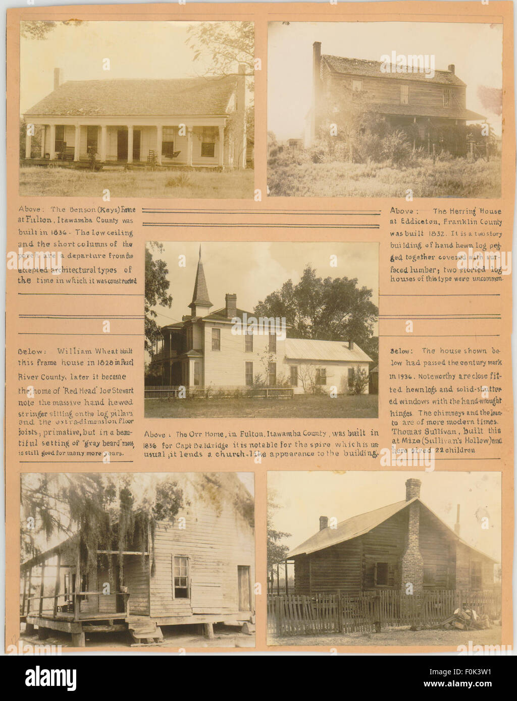 Pictorial History of Mississippi Architecture Stock Photo Alamy