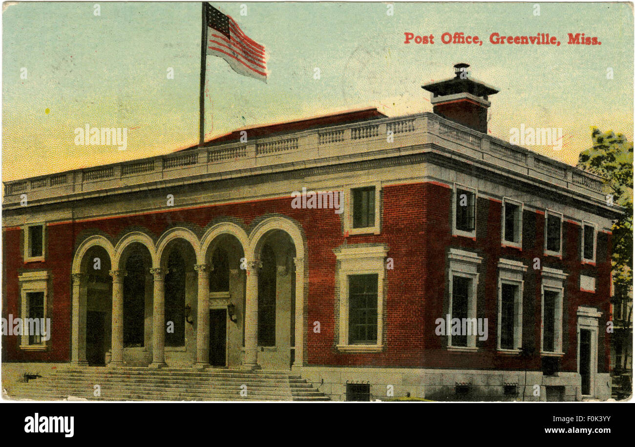 Post office, Greenville, Miss. Post office, Greenville, Miss Stock