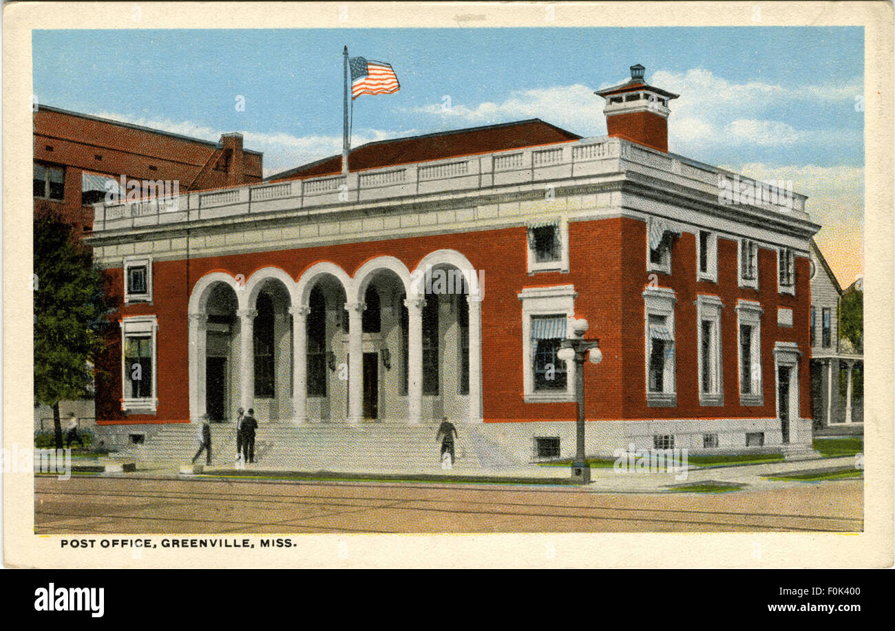 Post office, Greenville, Miss. Post office, Greenville, Miss Stock