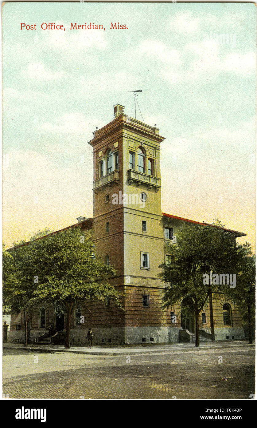 The post office in Meridian, Mississippi, is a key building in the town ...