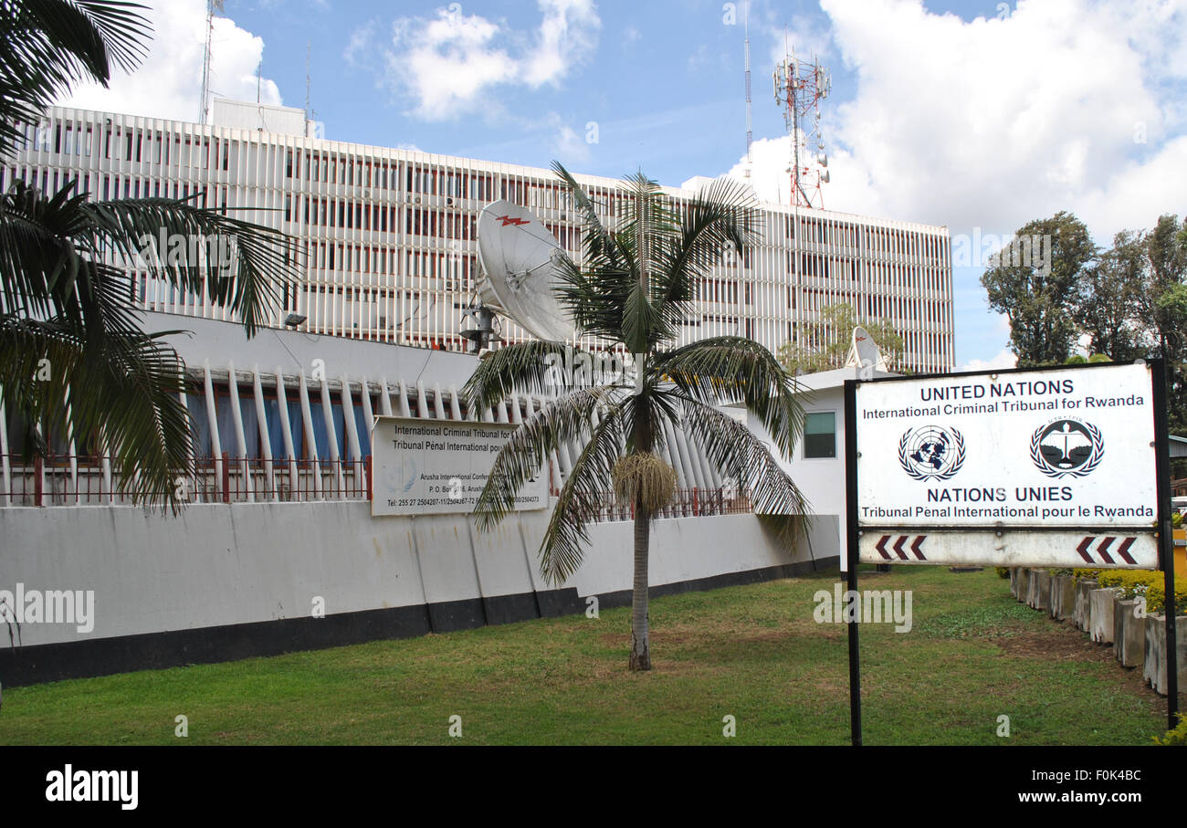 Arusha, Tanzania. 18th June, 2015. The International Criminal Tribunal for Rwanda (ICTR) in Arusha, Tanzania, 18 June 2015. More than 60 high-ranking initiators and plotters of the Rwandan Genocide were convicted in Arusha. After completing its mission, the ICTR will be closed after 21 years on 31 December. Photo: Larissa Lee Beck/dpa/Alamy Live News Stock Photo