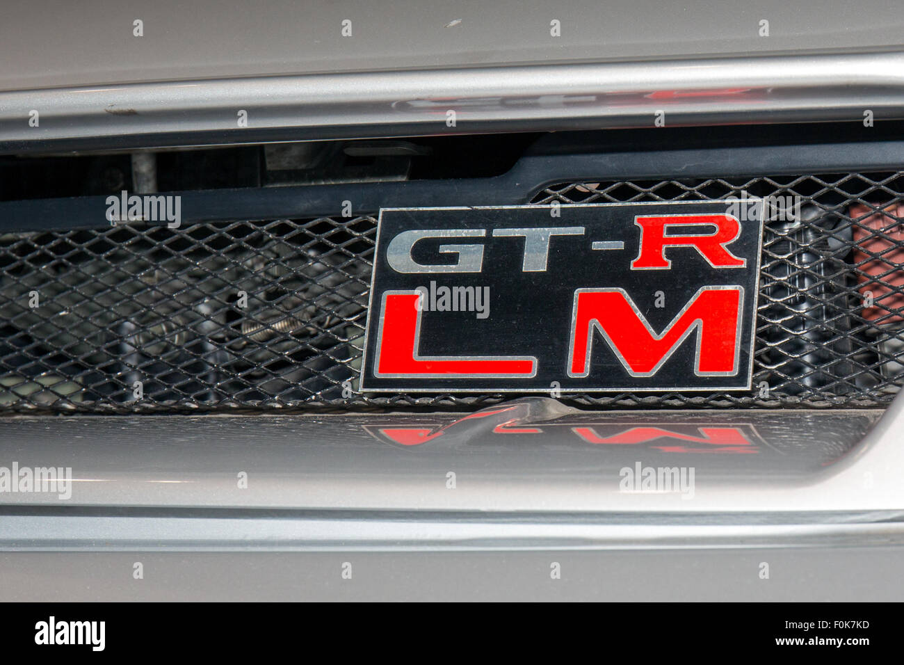 Nissan Nismo GT-R LM (road car) emblem 2015 Nissan Global Headquarters Gallery Stock Photo