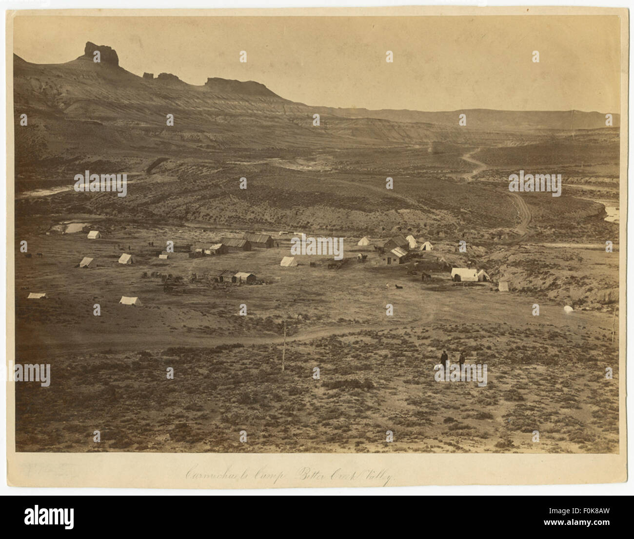 Carmichael's Camp, Bitter Creek Valley Stock Photo Alamy