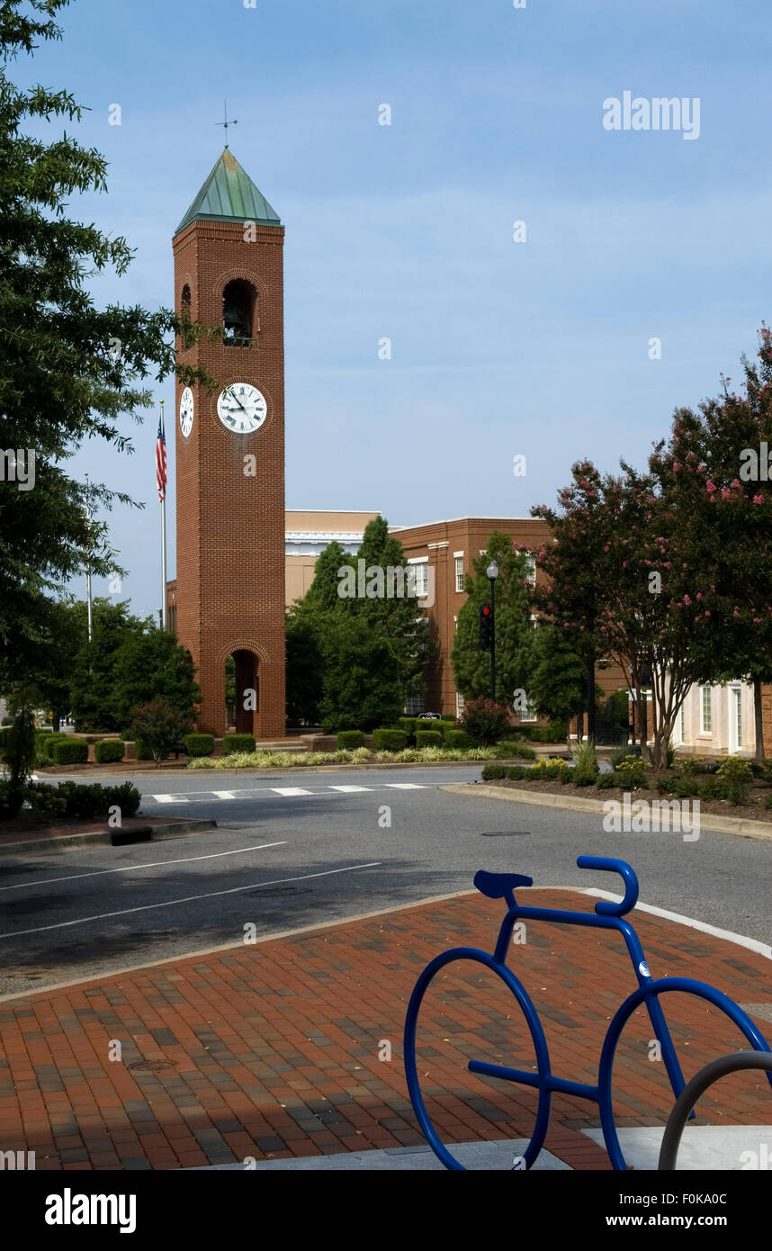 Iconic Town Clock Square Spartanburg Sc High Resolution Stock