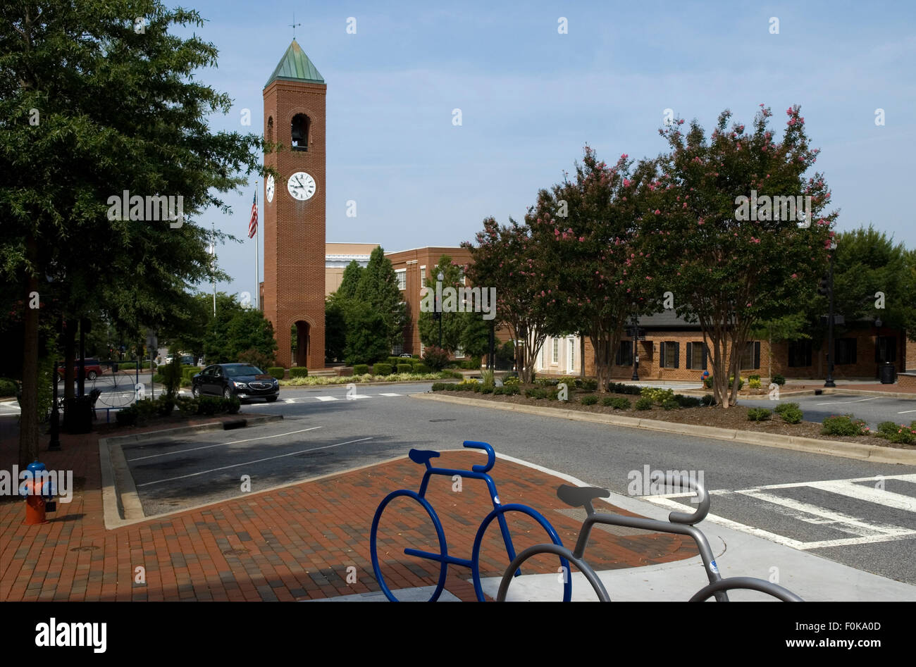 Morgan Square Spartanburg South Carolina USA Stock Photo