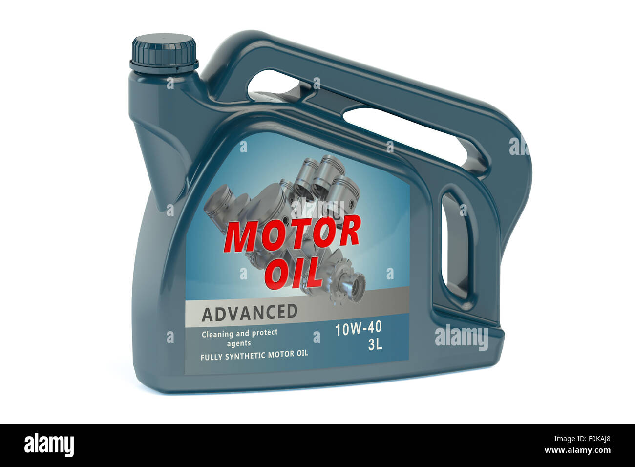 canister motor oil isolated on white background Stock Photo Alamy