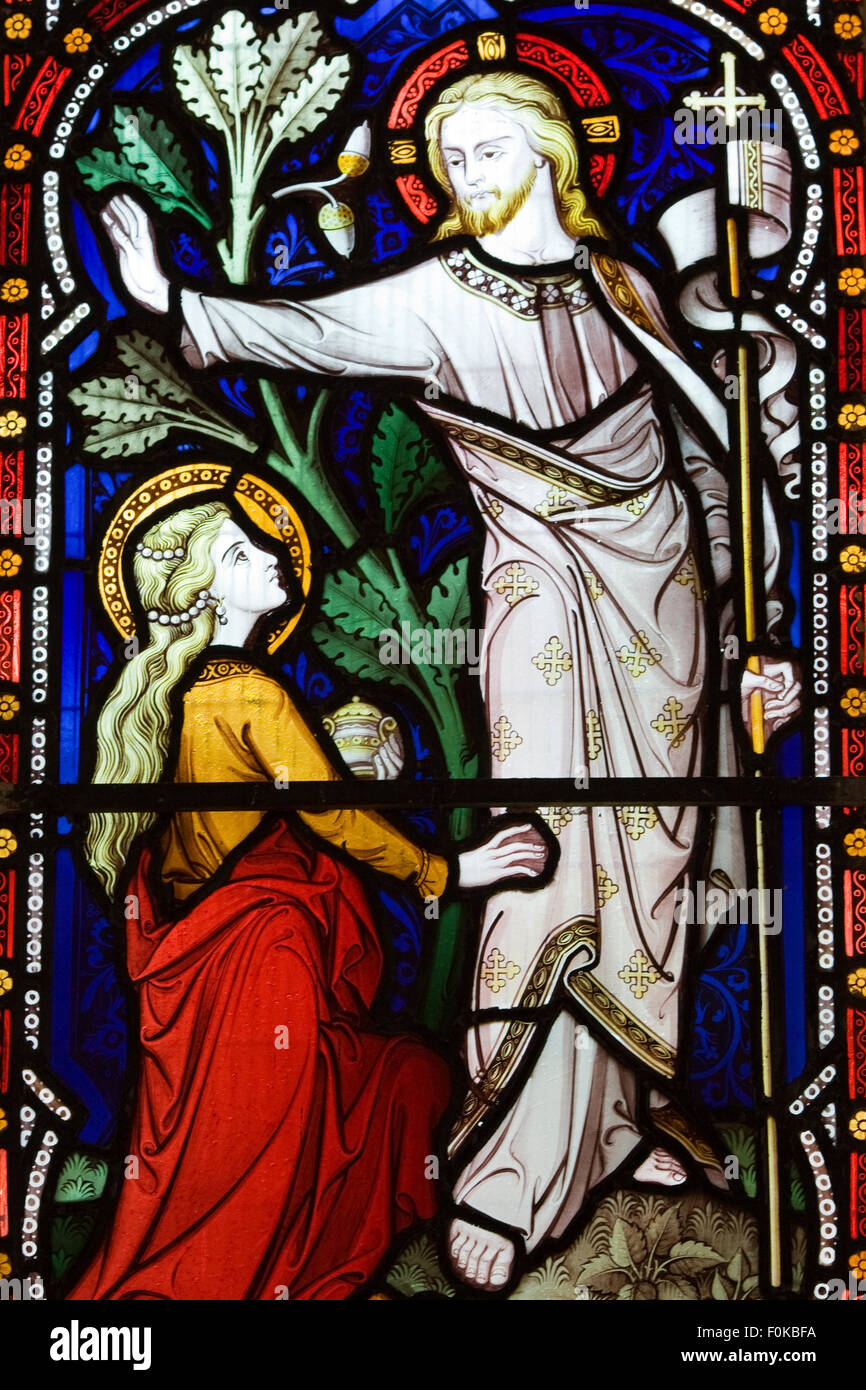 A Stained Glass Window in a church Stock Photo - Alamy