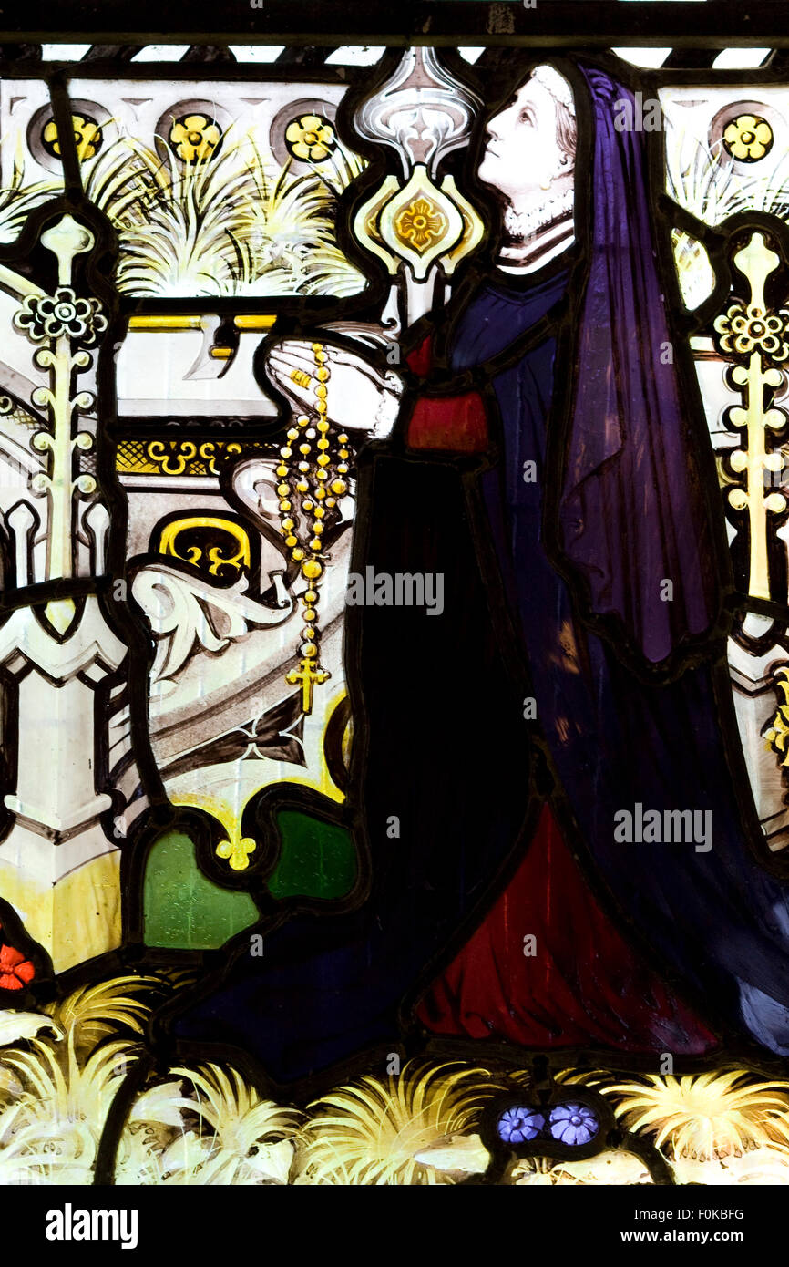 A Stained Glass Window in a church Stock Photo - Alamy