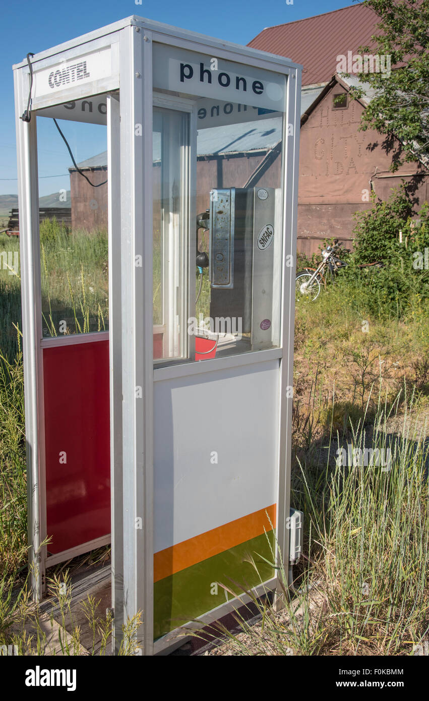 Old telephone booth hi-res stock photography and images - Alamy