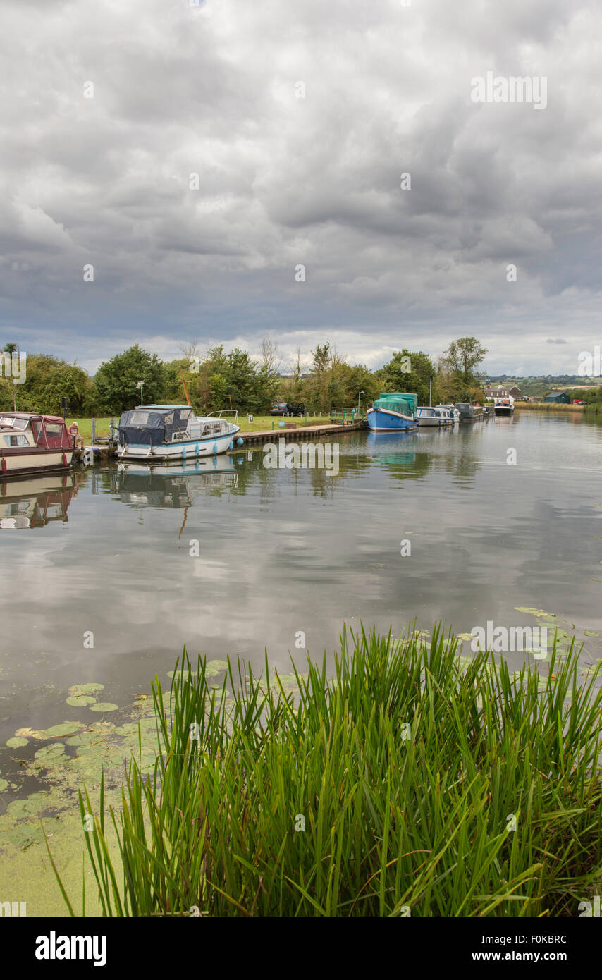 The Gloucester and Sharpness Canal near Purton, Gloucestershire, England, UK Stock Photo