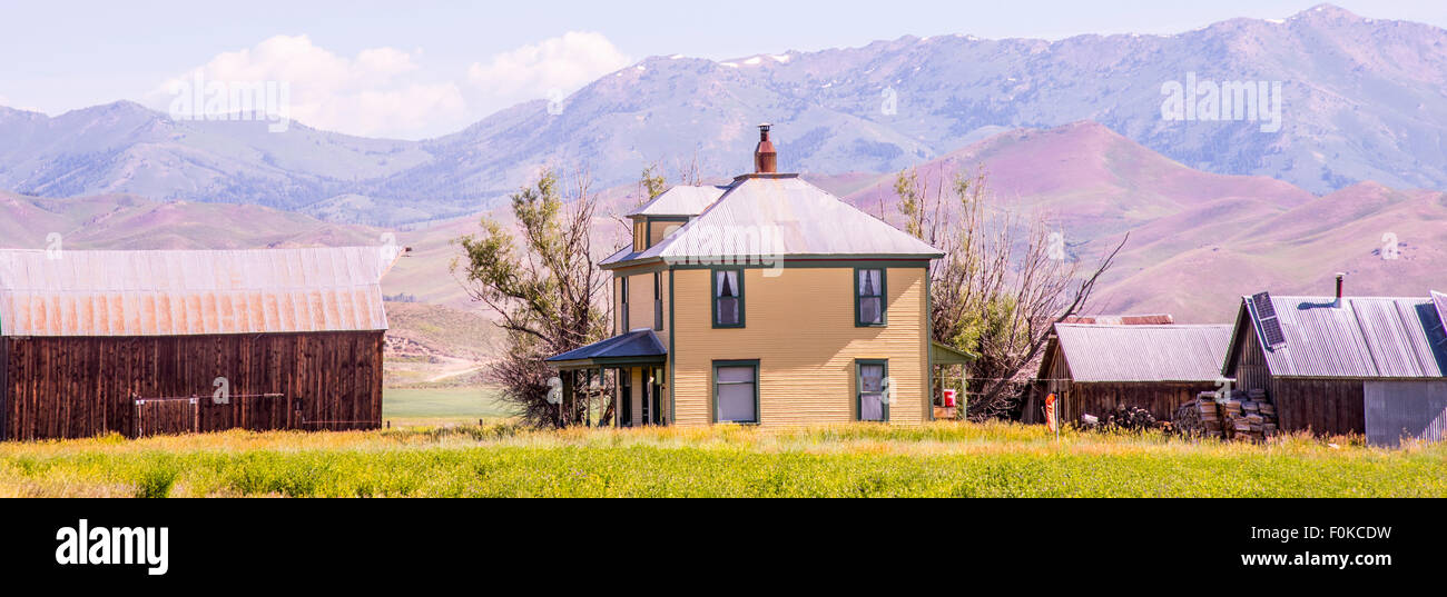 Agriculture, Farm Homestead in the Camas PrairieFairfild Idaho, USA