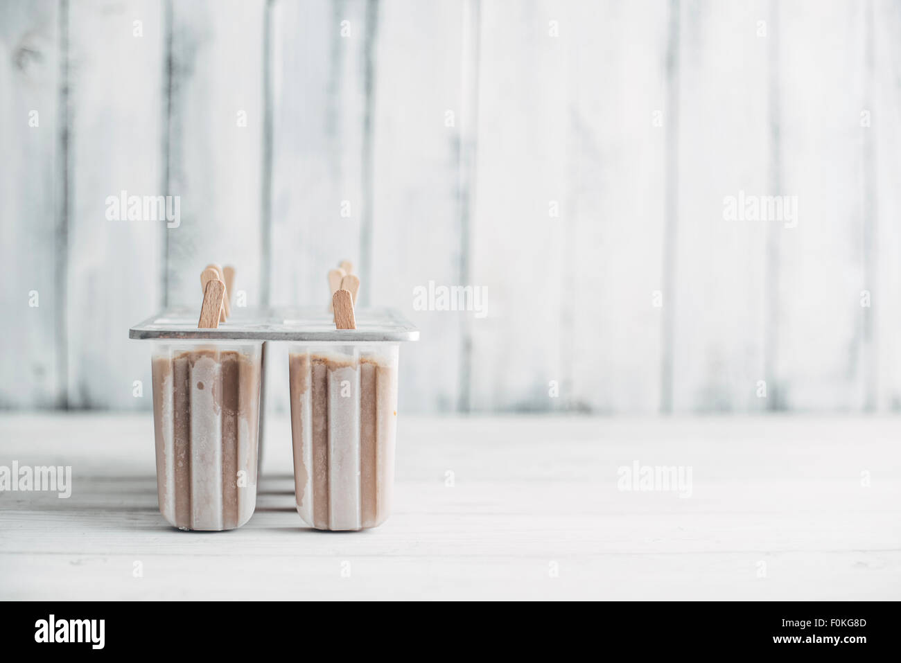 Homemade espresso and condensed milk popsicles Stock Photo Alamy