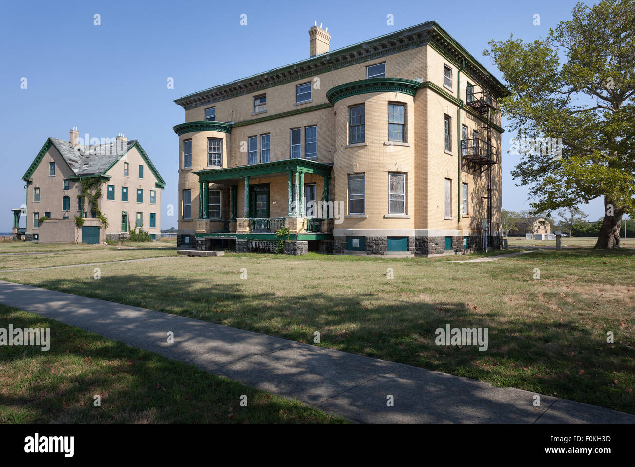 Fort Hancock Bldg27 1898 BOQ Stock Photo Alamy