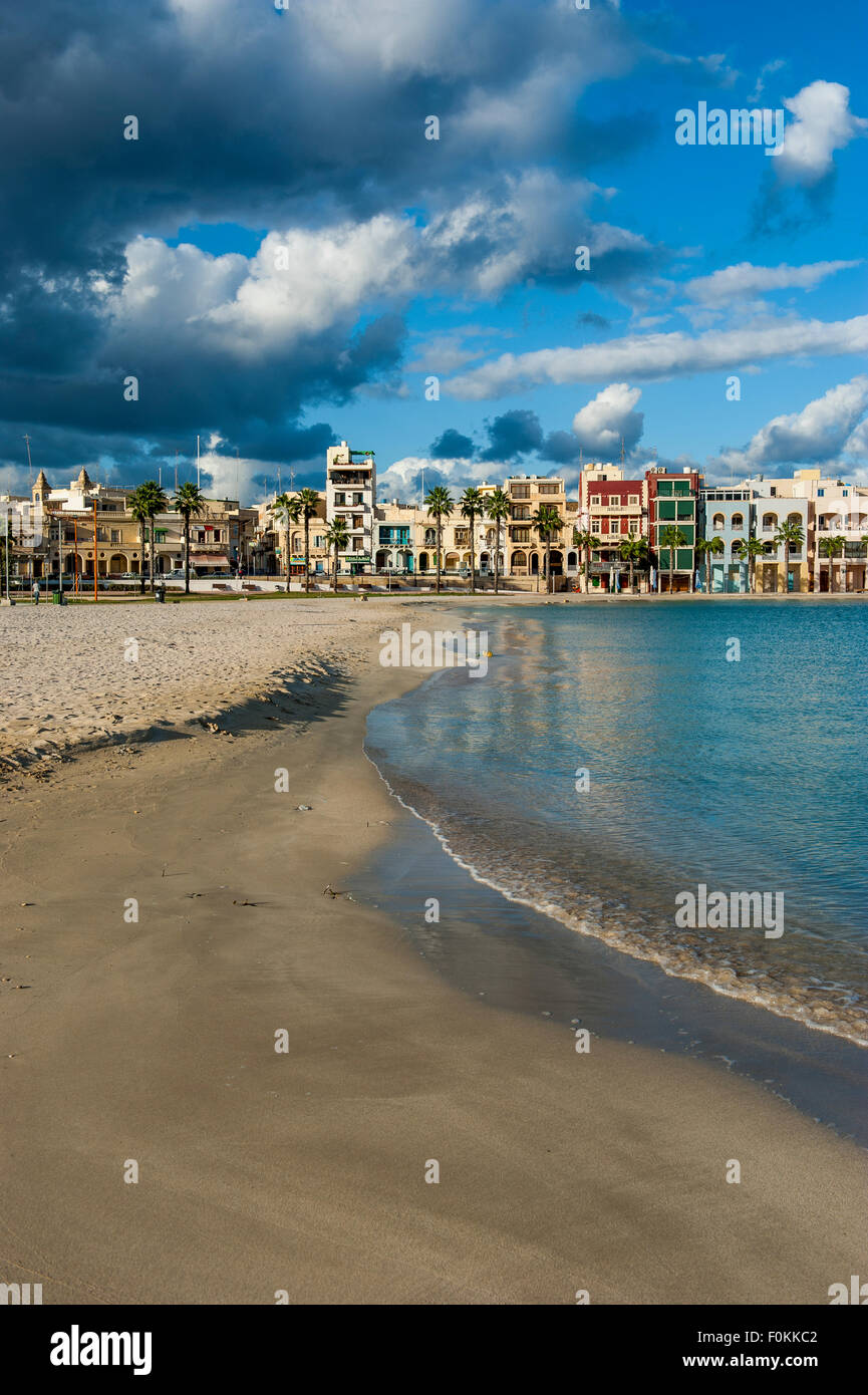 Malta, Birzebbuga, beach Stock Photo Alamy