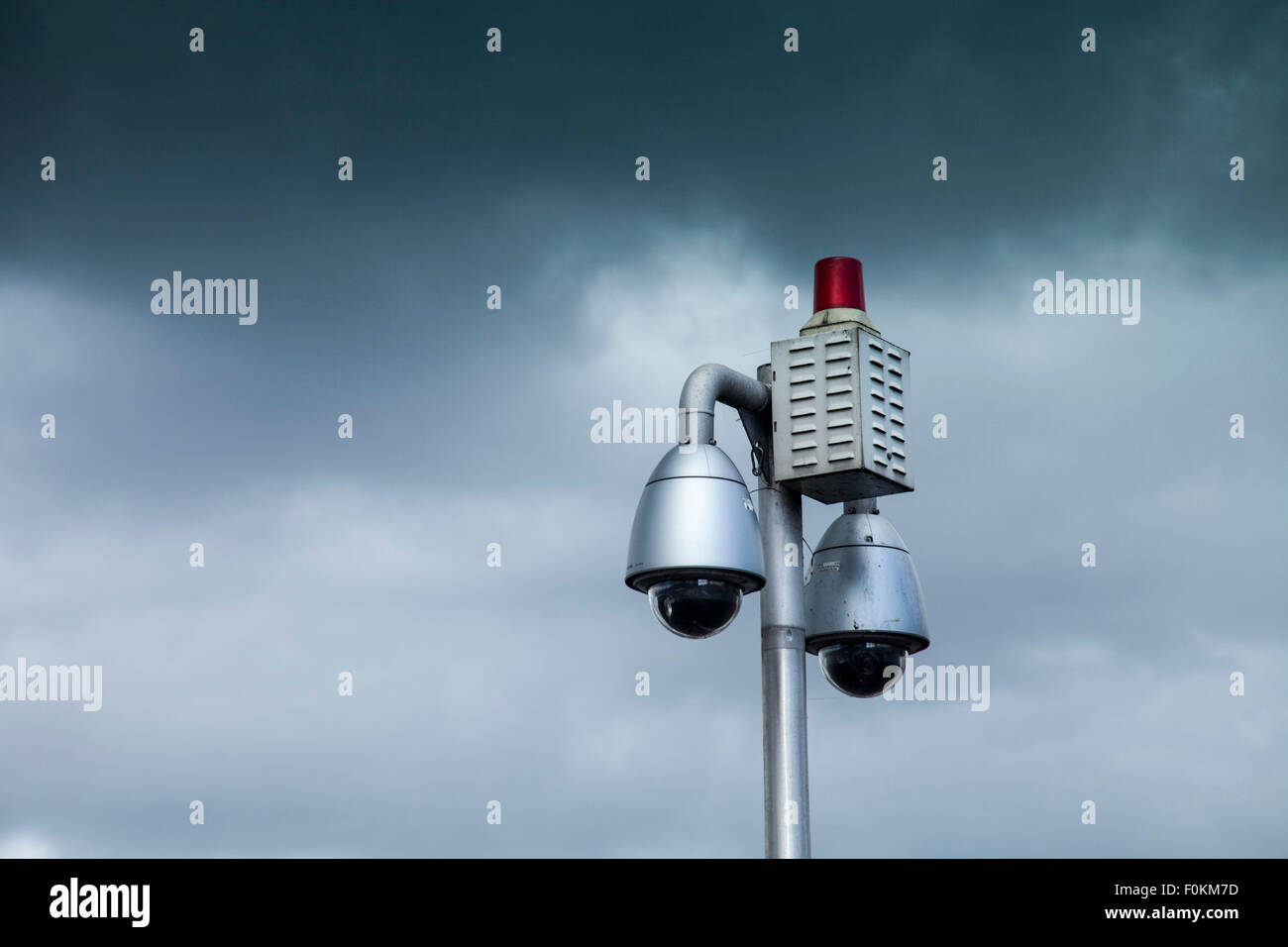 Germany, surveillance cameras and alarm system Stock Photo Alamy