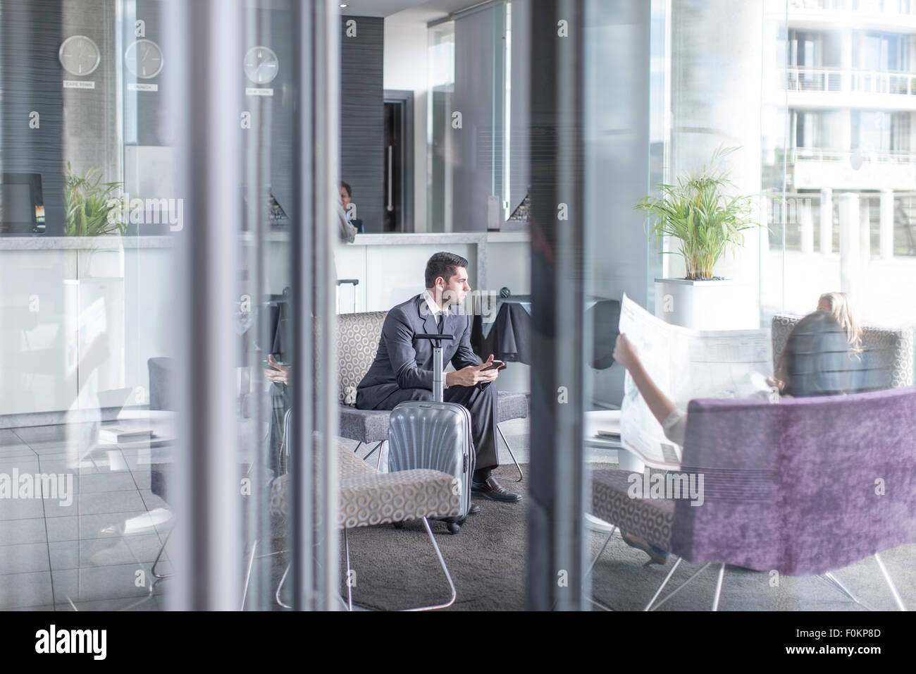 Business people in a hotel lobby Stock Photo - Alamy