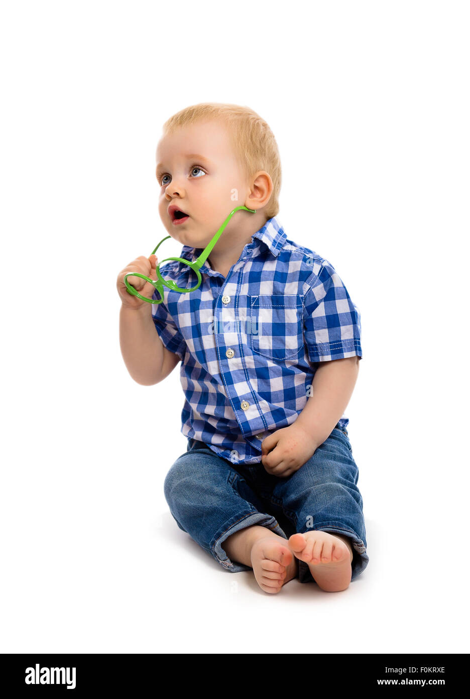 baby boy blue plaid shirt