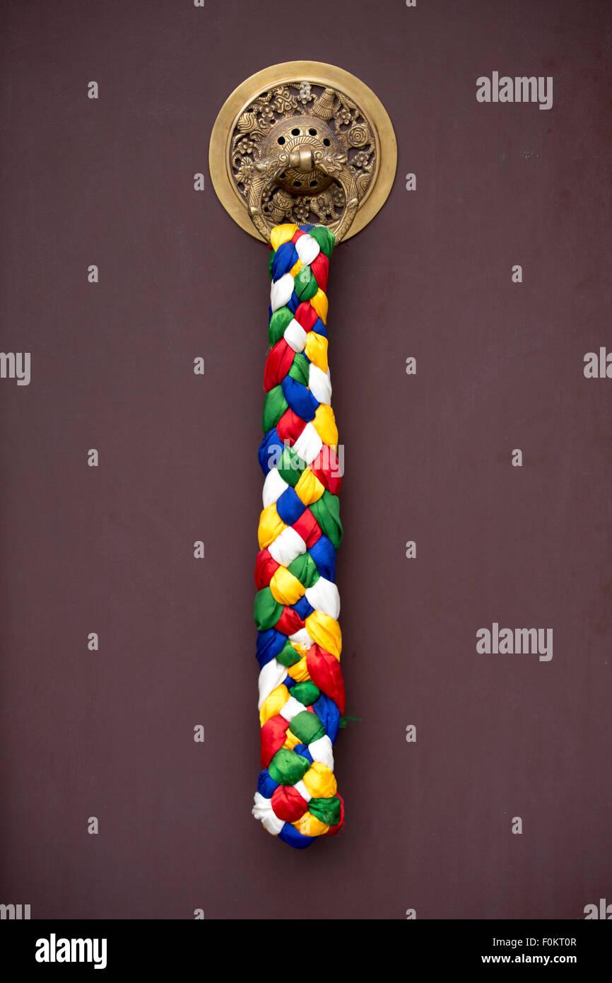 Decoration on a temple door in Kathmandu, Nepal Stock Photo Alamy