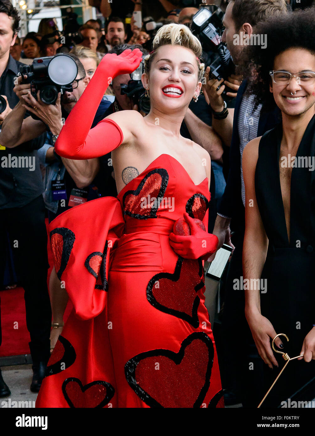 Outside arrivals at Amfar's Inspiration Gala at Spring Studios