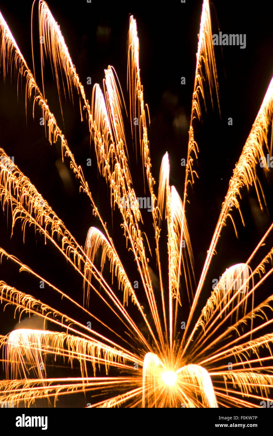 Fireworks, Fire & Ice Winterfest, Chelan, Washington Stock Photo Alamy