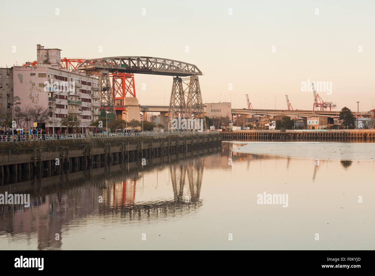 Riachuelo river and old bridge in La Boca neighborhood, Buenos Aires,  Argentina Stock Photo - Alamy