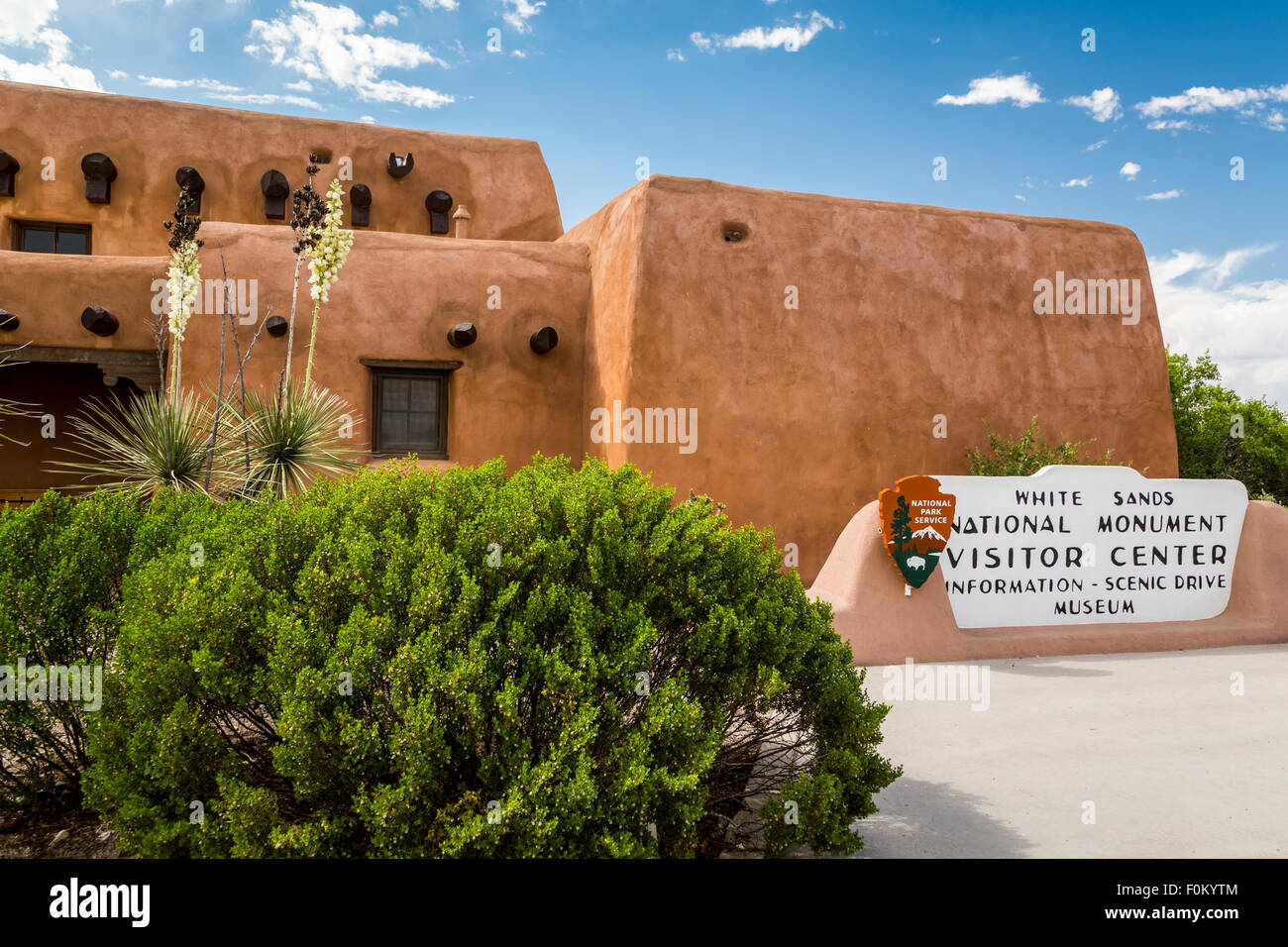 The White Sands National Monument near Alamogordo, New Mexico, USA. Stock Photo