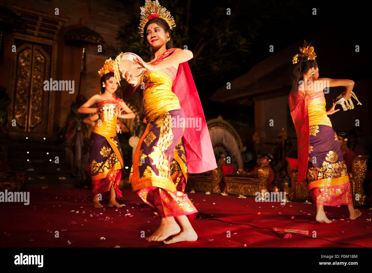 Legong dance performance, Ubud Palace, Bali Stock Photo