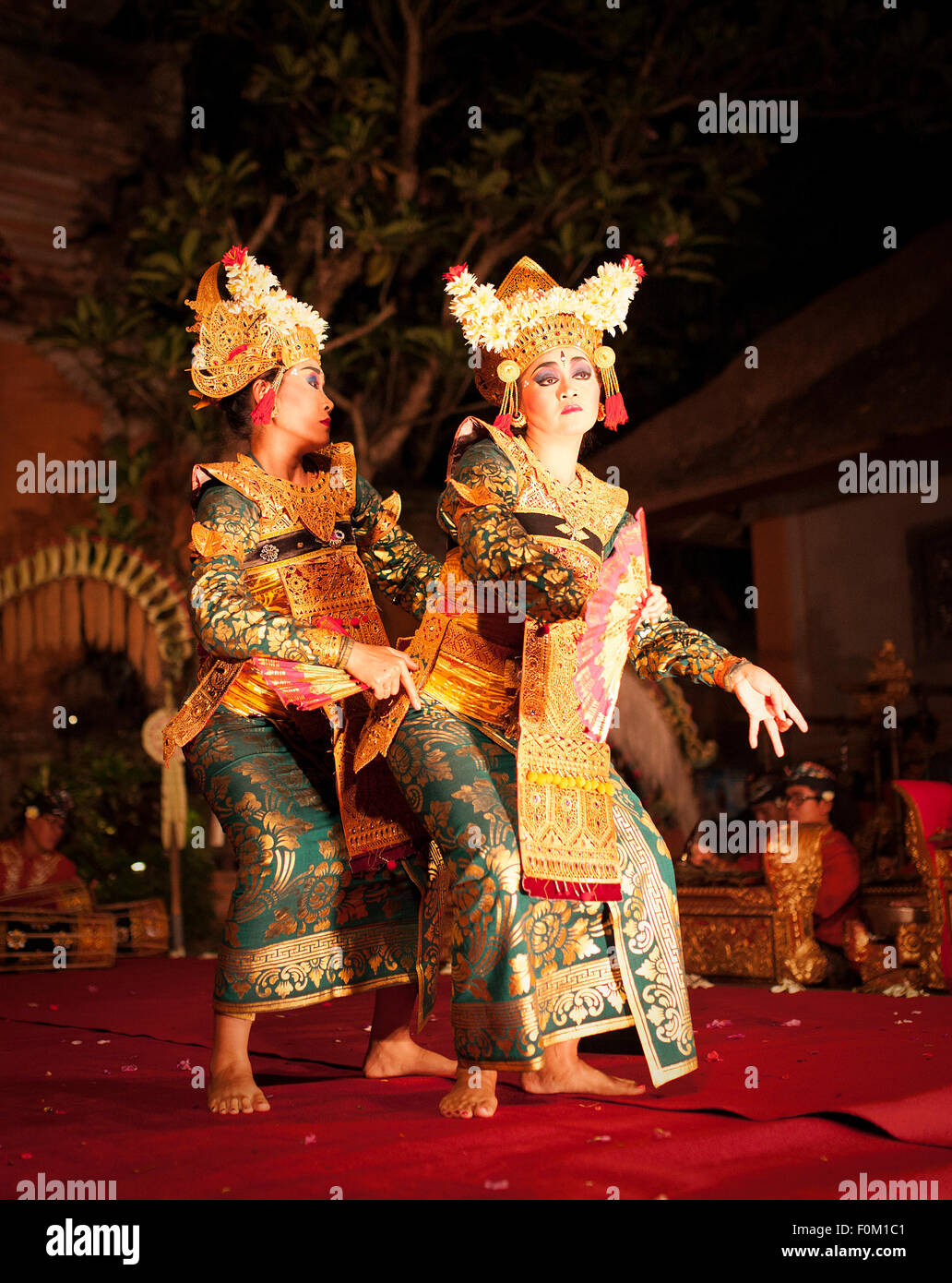 Legong dance performance, Ubud Palace, Bali Stock Photo