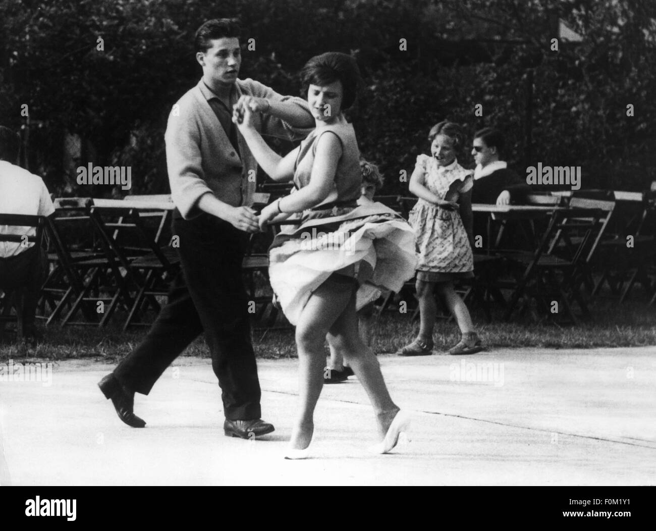 dance, rock 'n' roll, dancing couple, Germany, 1964, Additional-Rights-Clearences-Not Available Stock Photo