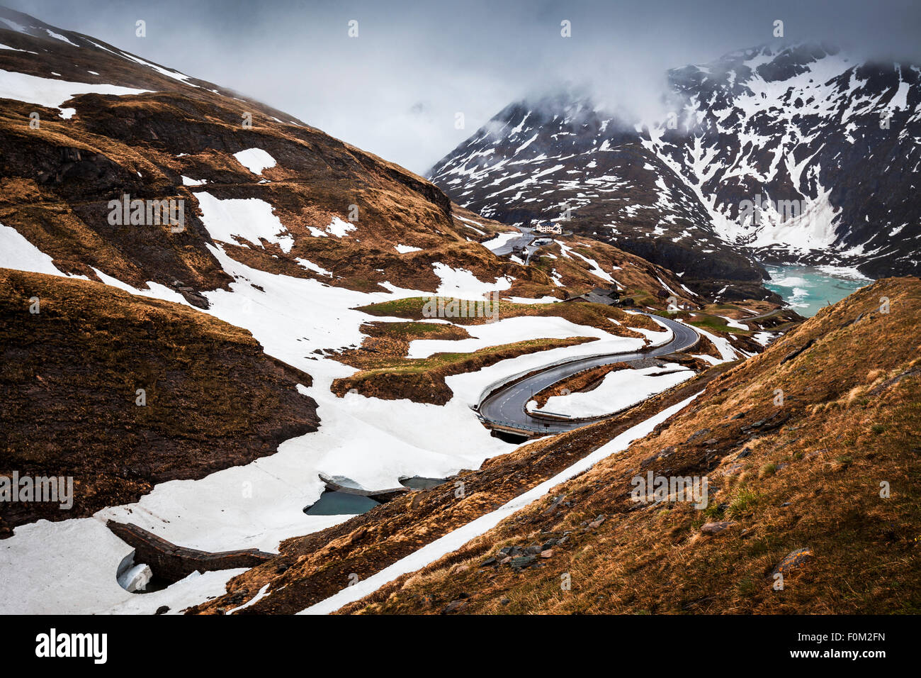 Grossglockner High Alpine Road in the Alps, Austria Stock Photo