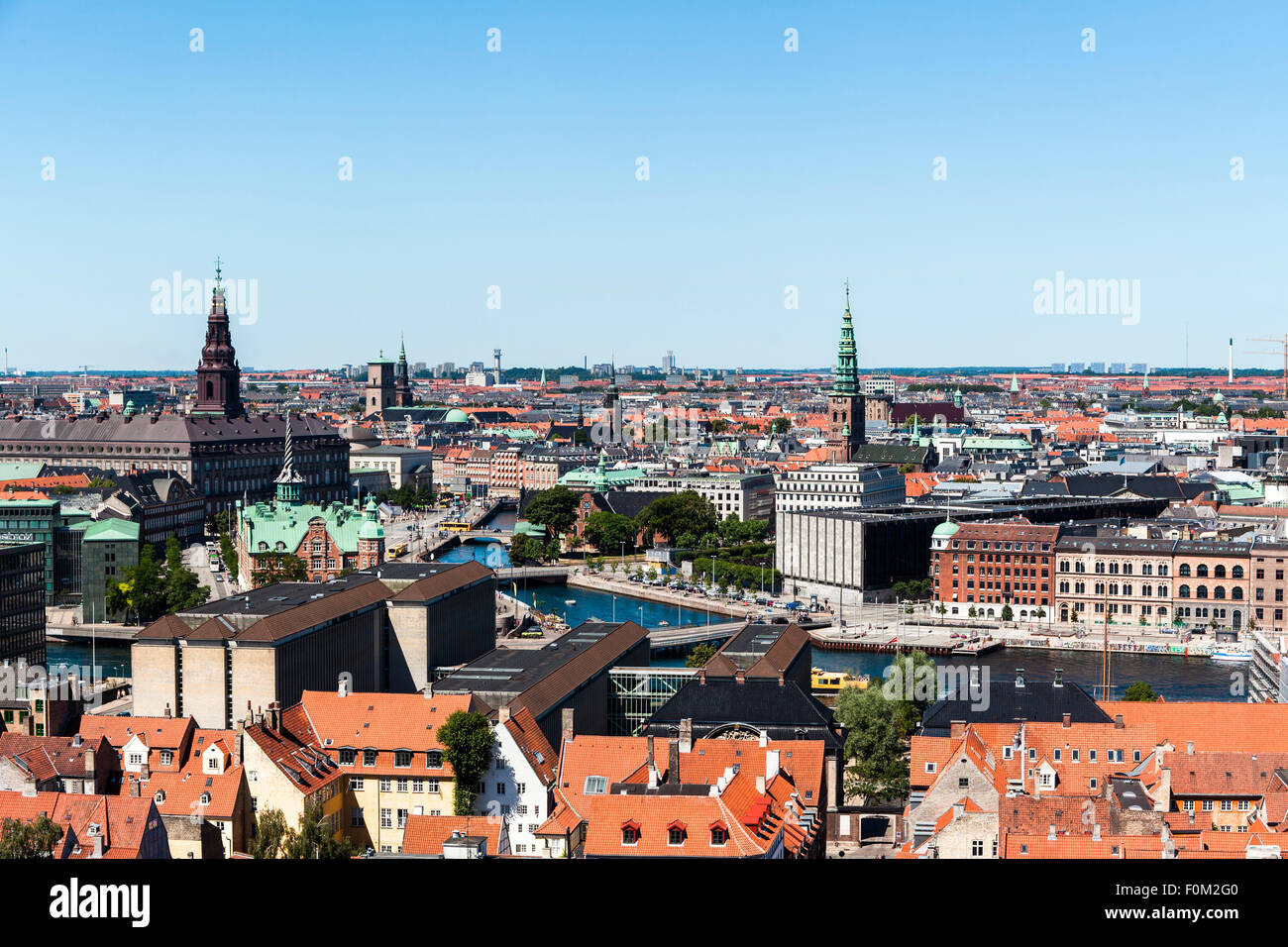 Center of Copenhagen, Denmark Stock Photo