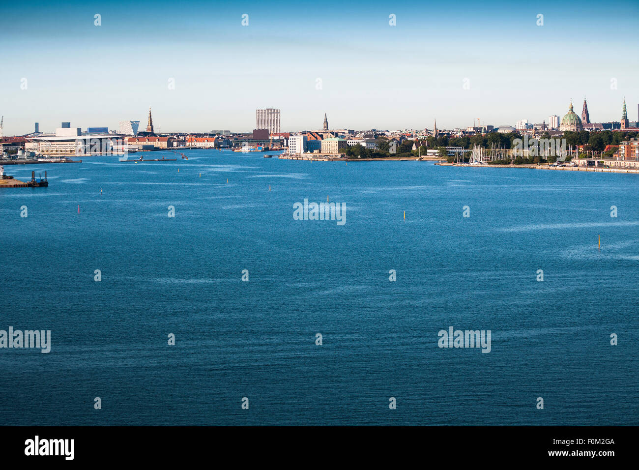 Skyline of Copenhagen, Denmark Stock Photo