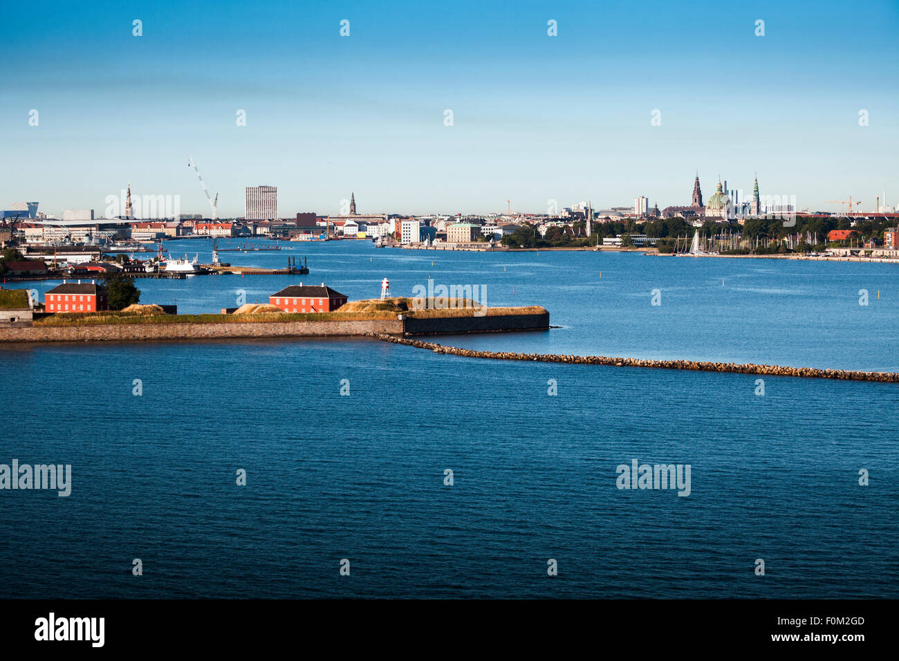 Skyline of Copenhagen, Denmark Stock Photo