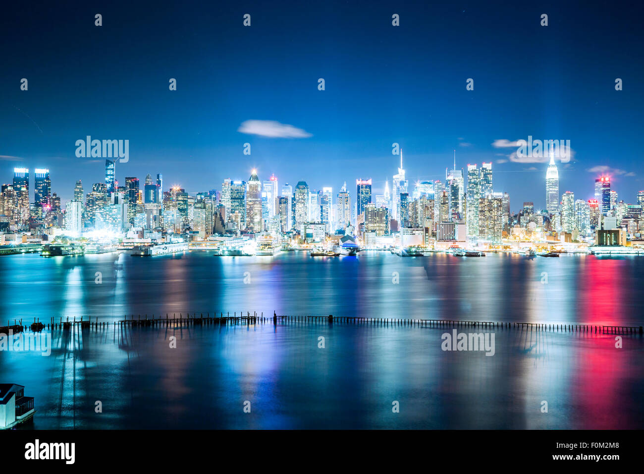 Skyline of Midtown Manhattan, New York, USA Stock Photo