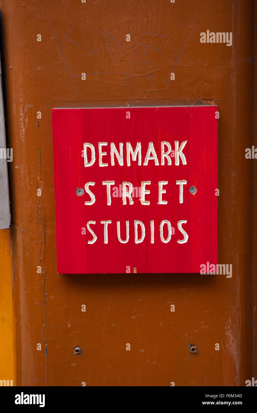 Denmark Street Studios sign Stock Photo - Alamy