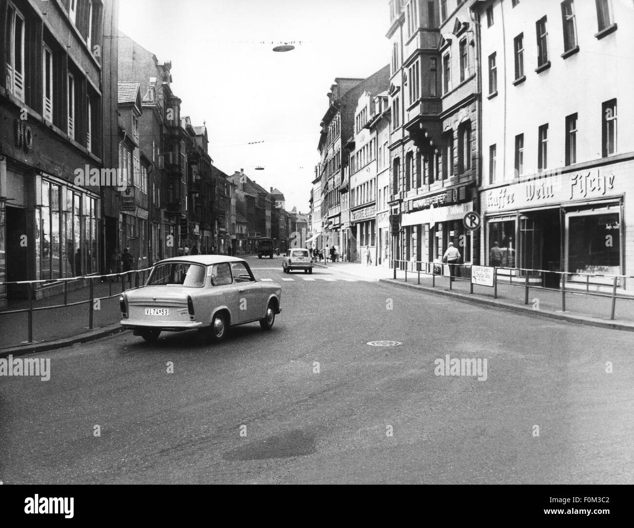 transport / transportation, car, vehicle variants, Sachsenring Trabant 601 in Weissenfels, district Halle, 1972, Additional-Rights-Clearences-Not Available Stock Photo